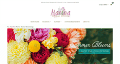 Desktop Screenshot of marinafloraldesigns.com