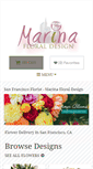 Mobile Screenshot of marinafloraldesigns.com